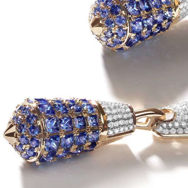 Florence Baptistery Sapphire Earrings,,hi-res image number null